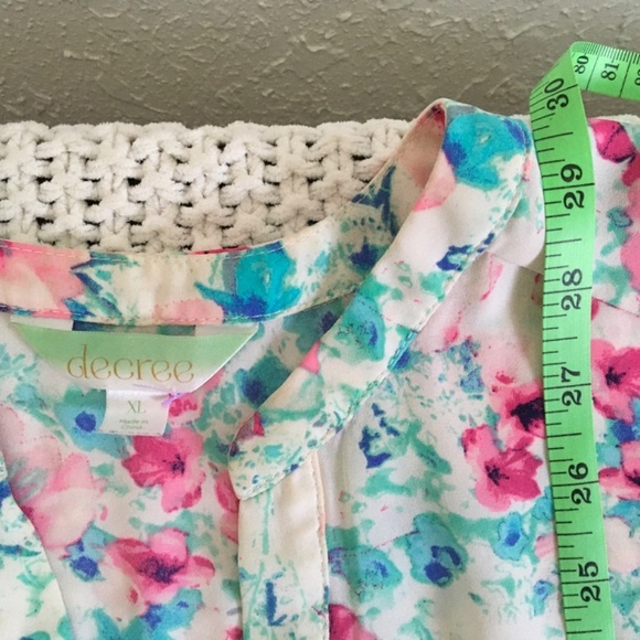 DECREE XL LIGHTWEIGHT SHEER CLIP UP SLEEVE PINK AND BLUE (15) - Picture 3 of 5